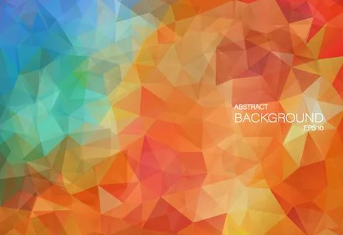 Flat vitage color background with triangle shapes Stock Illustration