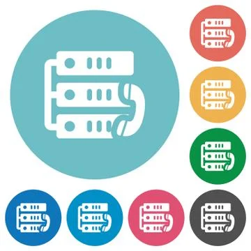 Flat VoIP call icons Stock Illustration