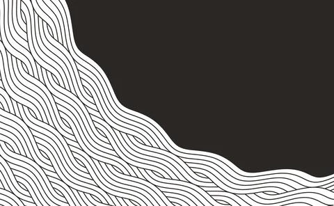 Flat wave line pattern background. Japanese style concept. Stock Illustration