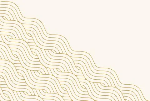 Flat wave line pattern background. Japanese style concept. Stock Illustration