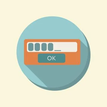 Flat web icon. the web-interface Stock Illustration