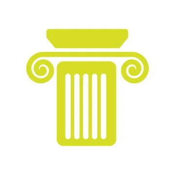 Flat web icon on white background column Stock Illustration