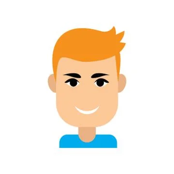 Flat web icon on white background  men's haircut Stock Illustration