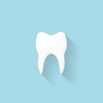 Flat web internet icon. Tooth. Stock-Illustration