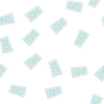 Flat white coffee glyph seamless pattern Stock Illustration