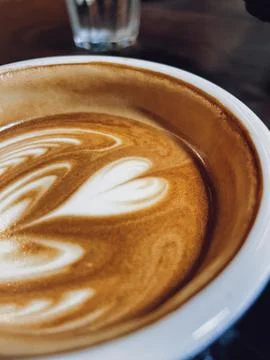 Flat white Stock Photos