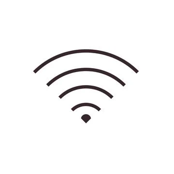 Flat WiFi icon symbol vector Illustration. Stock Illustration