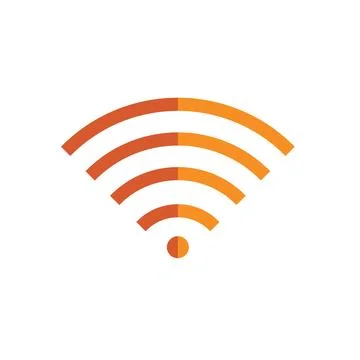 Flat WiFi icon symbol vector Illustration. Stock Illustration