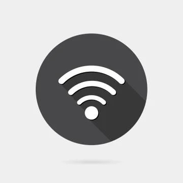 Flat wireless icon Stock Illustration