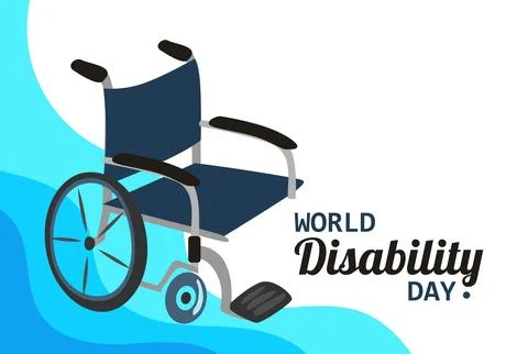 Flat World Disability Day Concept Stock Illustration