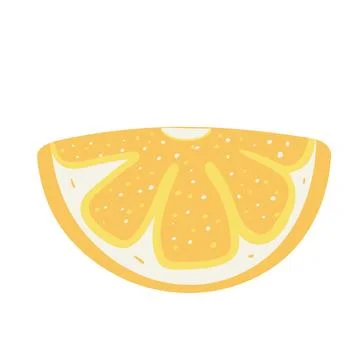 Flat yellow lemon vector Icon. Citrus slice Illustration. Perfect for lemon.. Stock Illustration