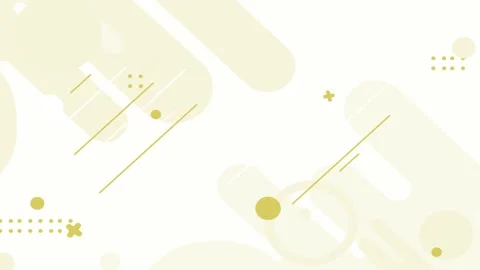 Flat Yellow Shapes With Geometric Elements Stock Footage 220420513
