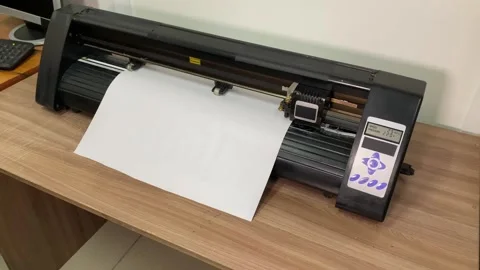 Flatbed plotter Stock Footage 271174793