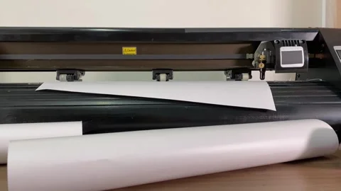 Flatbed plotter Stock Footage 277091555
