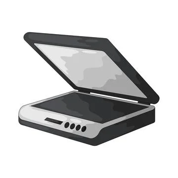 Flatbed scanner illustration Stock Illustration