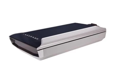 Flatbed scanner isolated on white background Stock Photos