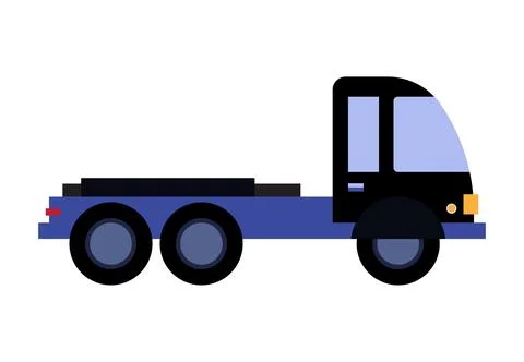 Flatbed Truck Icon Stock Illustration