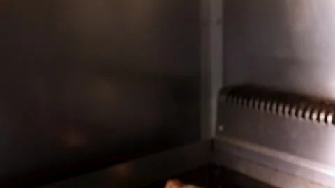 Flatbread cooked on hotplate grill slow motion 스톡 동영상 274808647