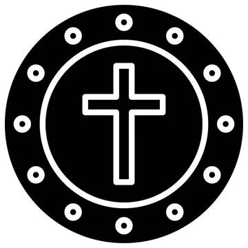 Flatbread icon, Holy week related vector illustration Stock Illustration