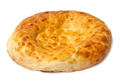 Flatbread isolated on white background Stock Photos