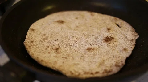 Flatbreads on the pan Stock Footage 67479275