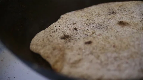 Flatbreads on the pan Stock Footage 67479277