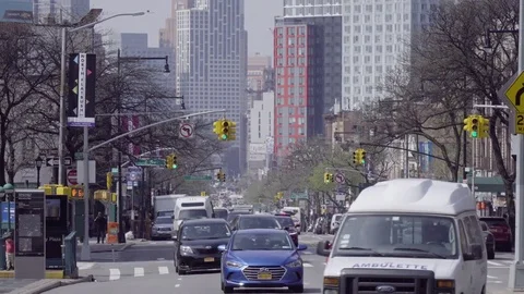 Flatbush Avenue in Brooklyn Vídeo Stock 74718227