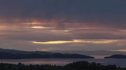 Flathead Lake Sunset 02 TL by dwking Video stock 11239069