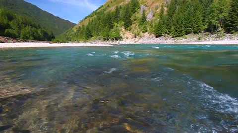 Flathead River Rapids Montana Video stock 35519247
