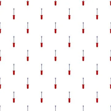 Flathead screwdrivers creating an endless tools pattern 스톡 일러스트