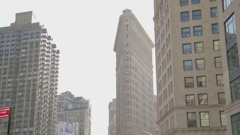  Flatiron Building 5Th Ave Manhattan New York 4K Stock Footage 85264791