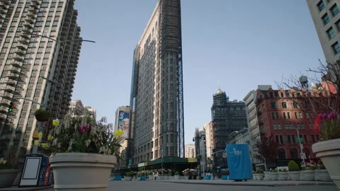 Flatiron Building Midtown Manhattan Stock Footage 130867022