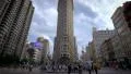 Flatiron Building New York City tilt skyscraper pedestrians zebra crossing NYC 4k or 4k+ Resolution