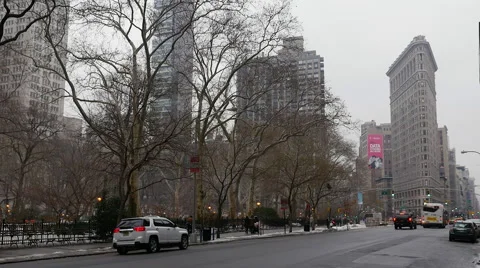 Flatiron Building New York Stock Footage 55559879