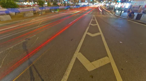 Flatiron building night timelapse Stock Footage 39746381