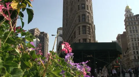 Flatiron Building in NYC Stock Footage 40499561