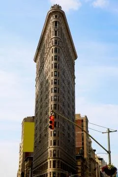 Flatiron Building view August 25, 2018, New York, USA. The Flatiron building, Fotos de archivo