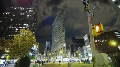 Flatiron-night-timelapse Video stock 36288546