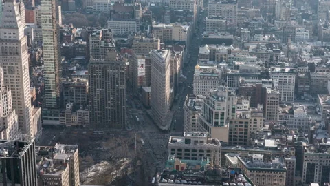 FlatIron Zoom In Day - Timelapse 4k ProRes Stock Footage 157489443