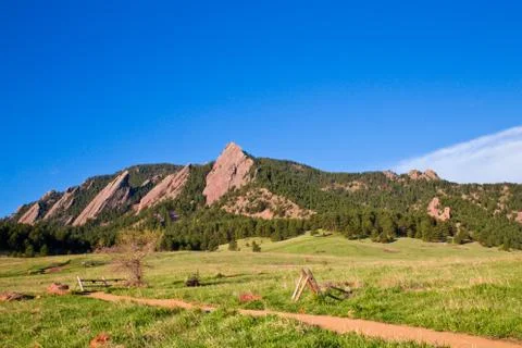 Flatirons boulder colorado Stock Photos