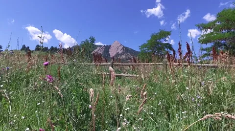 Flatirons in Boulder Stock Footage 66881899