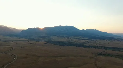 Flatirons Drone Shot Stock Footage 67366437