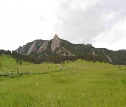 The Flatirons of the Rocky Mountains Stock Footage 39742351