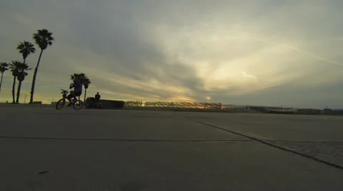 Flatland sunset oceanside 2 스톡 동영상 35022526