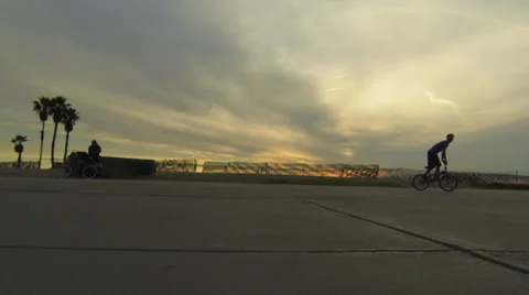 Flatland sunset oceanside 3 스톡 동영상 35022144