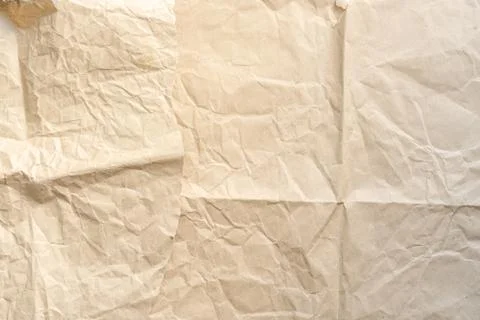 Flatlay of blank craft paper background. Copy space. Empty space. Canvas. Stock Photos