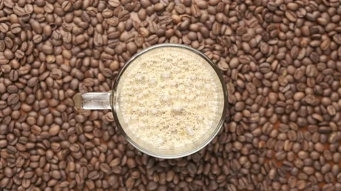 Flatlay Kopi Tarik Stock Footage 139802176