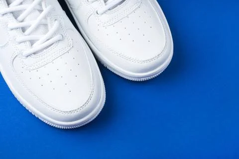 Flatlay with sneakers Stock Photos