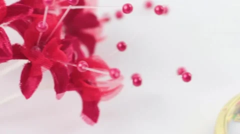 Flatlay vlogger entrepreneur designer styled video online presence Stock Footage 68533384