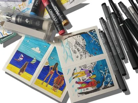 Flatley, abstract background objects for drawing Stock Photos